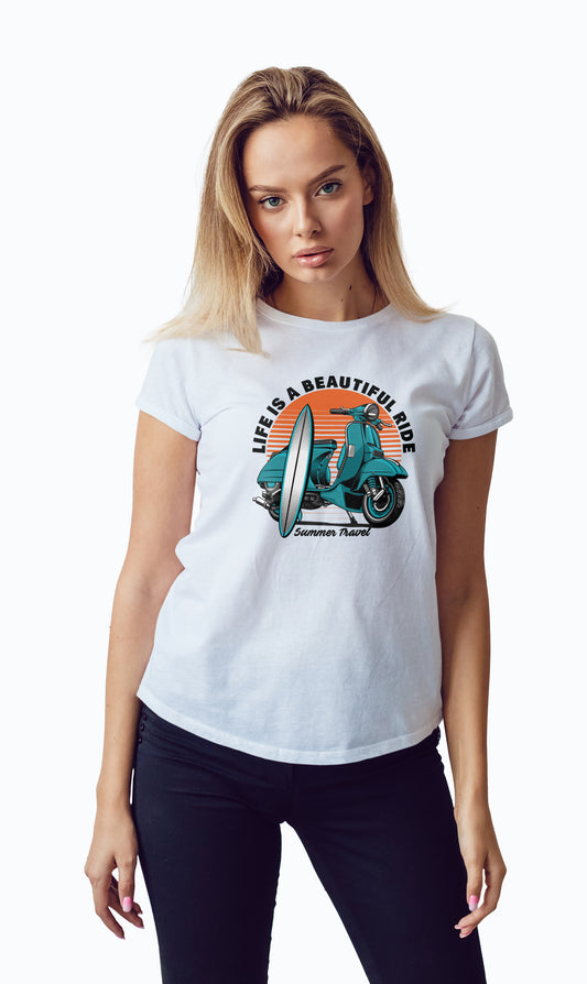 Vespa T-Shirts Frauen 6