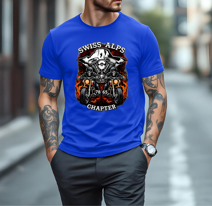 Swiss Alps Chapter T-Shirts Version 1 - Skull