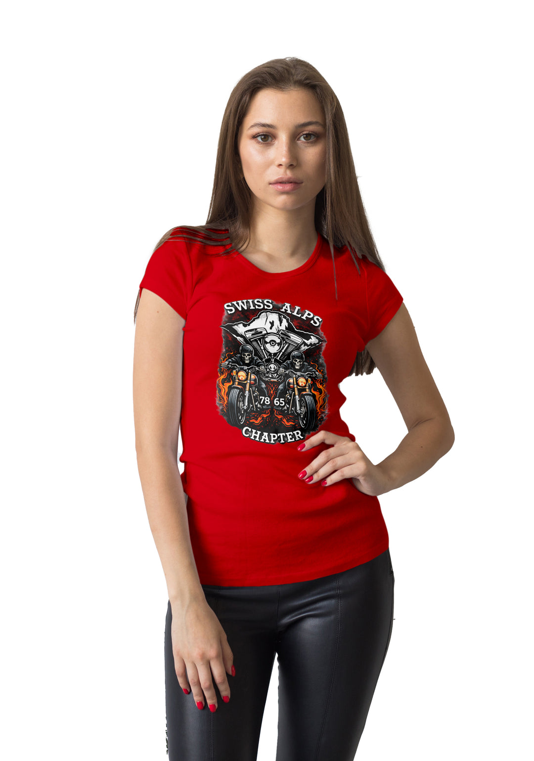 Swiss Alps Chapter T-Shirts Version 1 - Skull